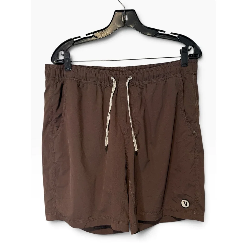 Vuori Mens Kore Short V302 Espresso Brown Active Training XL Basic Staple